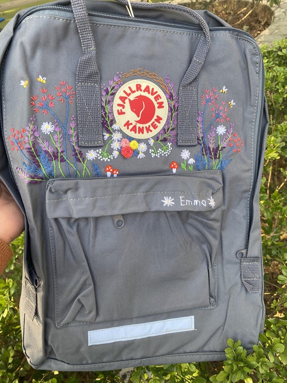 Fjallraven Hand Embroidery on the Classic Fjallraven Kanken