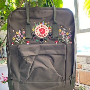 Embroidered Fjallraven Kanken, Custom Kanken Embroidery on Fjallraven Backpack, Fjallraven Kanken Embroidery, Backpack Kanken Embroidery