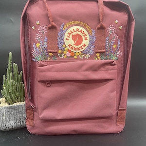 Custom Embroidered Fjallraven Kanken Backpack Kanken Embroidery Pattern Embroidered School Backpack Etsy