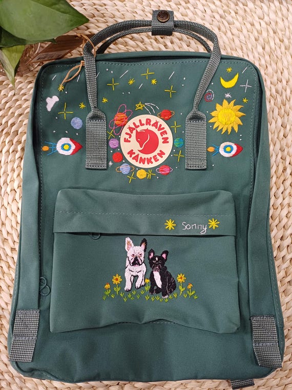 Fjallraven Kanken Backpack Embroidered Planets, Planets  display picture 3