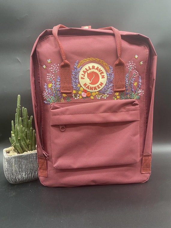 Buy Custom Embroidered Fjallraven Kanken Backpack Kanken Embroidery Pattern Embroidered School Backpack Online in India Etsy