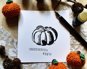 Carte postale Citrouille