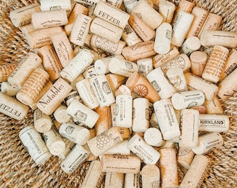 Corchos de vino naturales para decoración y manualidades