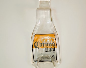 Botella Corona Light reciclada: cenicero para cigarros, reposacucharas, etc.