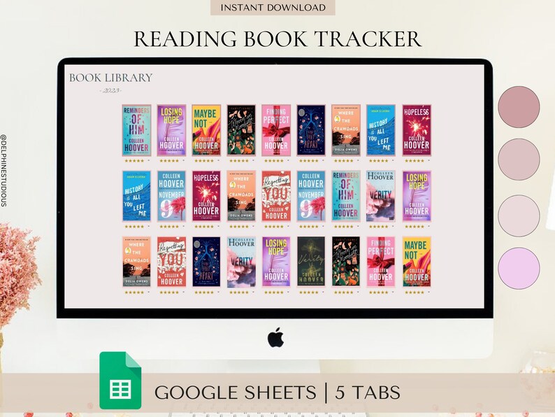 Digital Reading Journal, Digital Reading Planner, Book Tracker Google ...