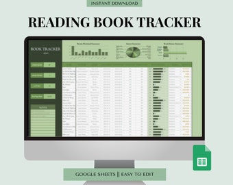 Book Reading Spreadsheet Book Tracker Template Reading Log Google ...