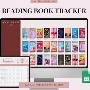 Book Reading Spreadsheet | Book Tracker Template | Reading Log | Google Sheets Book Tracker Template | Book Library | Reading Tracker | Ruby