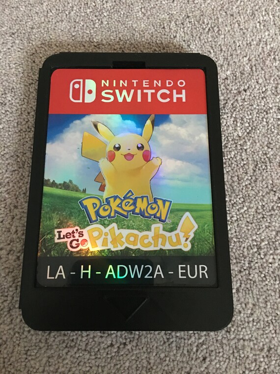 Tamaño gigante Nintendo Switch Pokemon Lets Go Cartucho - Etsy España