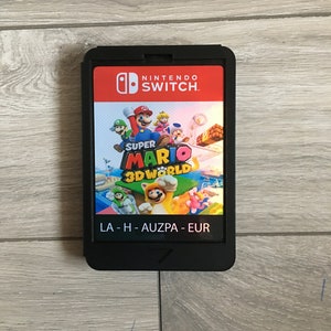 スーパーマリオ 3D ワールド、Nintendo Switch 巨大サイズ カートリッジ、ゲーム ルームの壁の装飾/ディスプレイに欠かせないアイテムです。