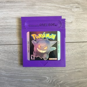 ポケモン ゲンガー パープル ゲームボーイ カートリッジ、巨大サイズ、ゲームルームの壁の装飾/ディスプレイに最適なギフトアイデア。