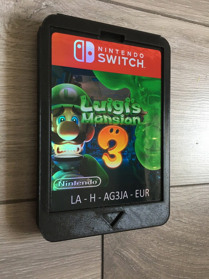 Cartucho gigante para Nintendo Switch, Luigi's Mansion 3. Imprescindible para cualquier decoración o exhibición de pared de una sala de juegos. imagen 4