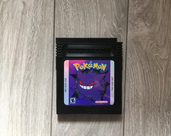 Cartucho gigante para Gameboy de Nintendo, color negro, de Pokémon Gengar. Excelente idea de regalo para decorar o exhibir en la pared de una sala de juegos.