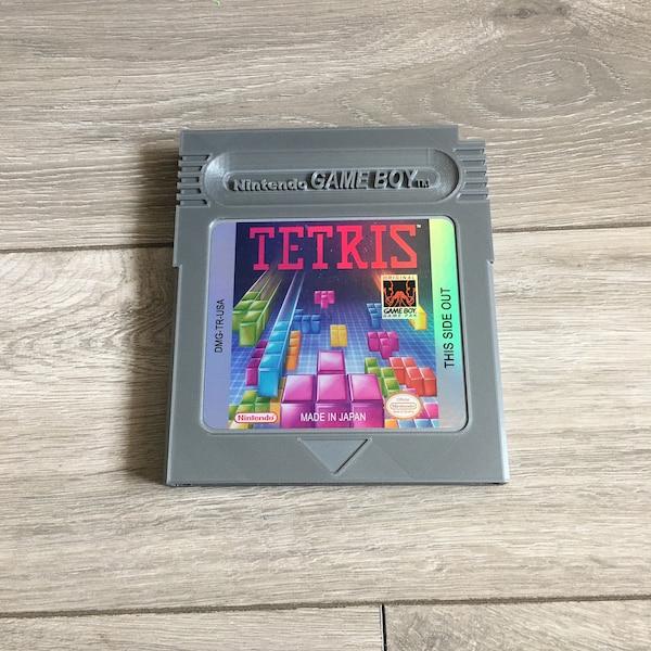 Cartouche Tetris Giant Size Nintendo Gameboy, étiquette révisée, excellente idée cadeau pour la décoration murale/affichage de la salle de jeu.