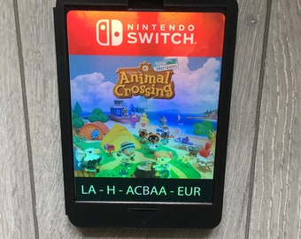 Cartucho gigante para Nintendo Switch, Animal Crossing. Imprescindible para cualquier decoración o exhibición de pared de una sala de juegos.