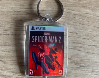 Llavero acrílico para Playstation 5 PS5, Spiderman 2, regalo perfecto para los entusiastas de los juegos.