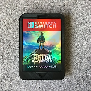 ゼルダ、ブレス オブ ザ ワイルド、巨大サイズの Nintendo Switch カートリッジ、ギフトに最適、ゲーム ルームの壁の装飾/ディスプレイに必須のアイテム。