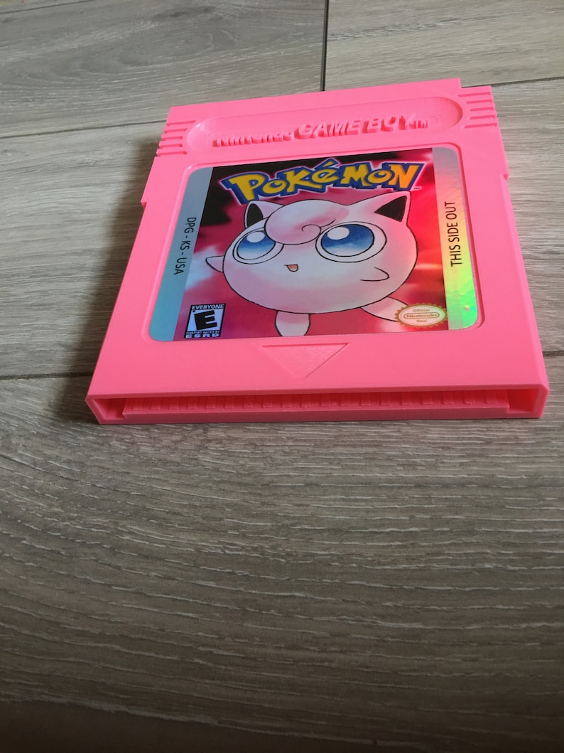 Jigglypuff Pokemon Giant Size Gameboy Cartridge, Ideal for Gaming Room ...