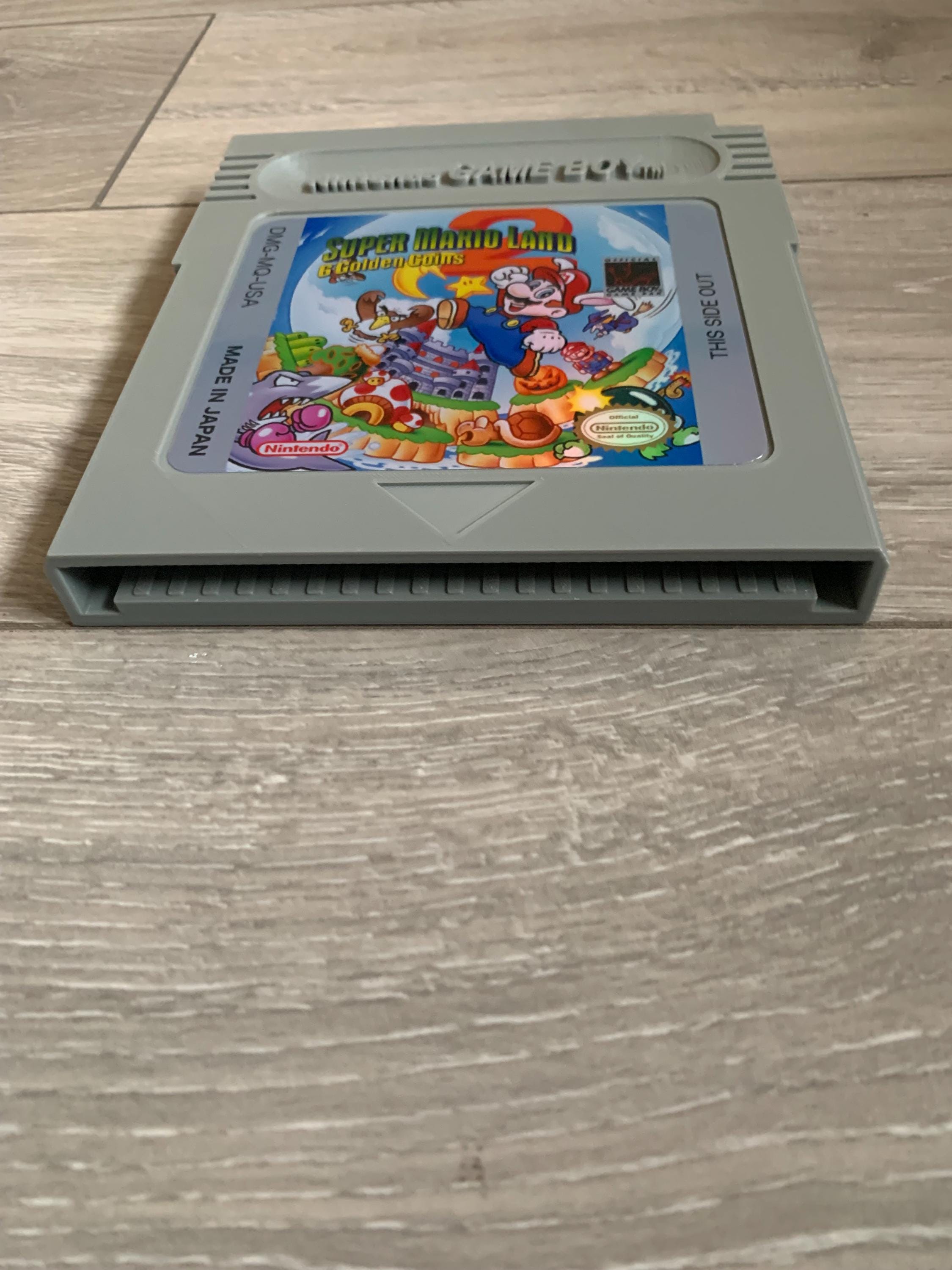 巨大スーパーマリオランド2ゲームボーイカートリッジ、ホログラフィックステッカー - Etsy 日本