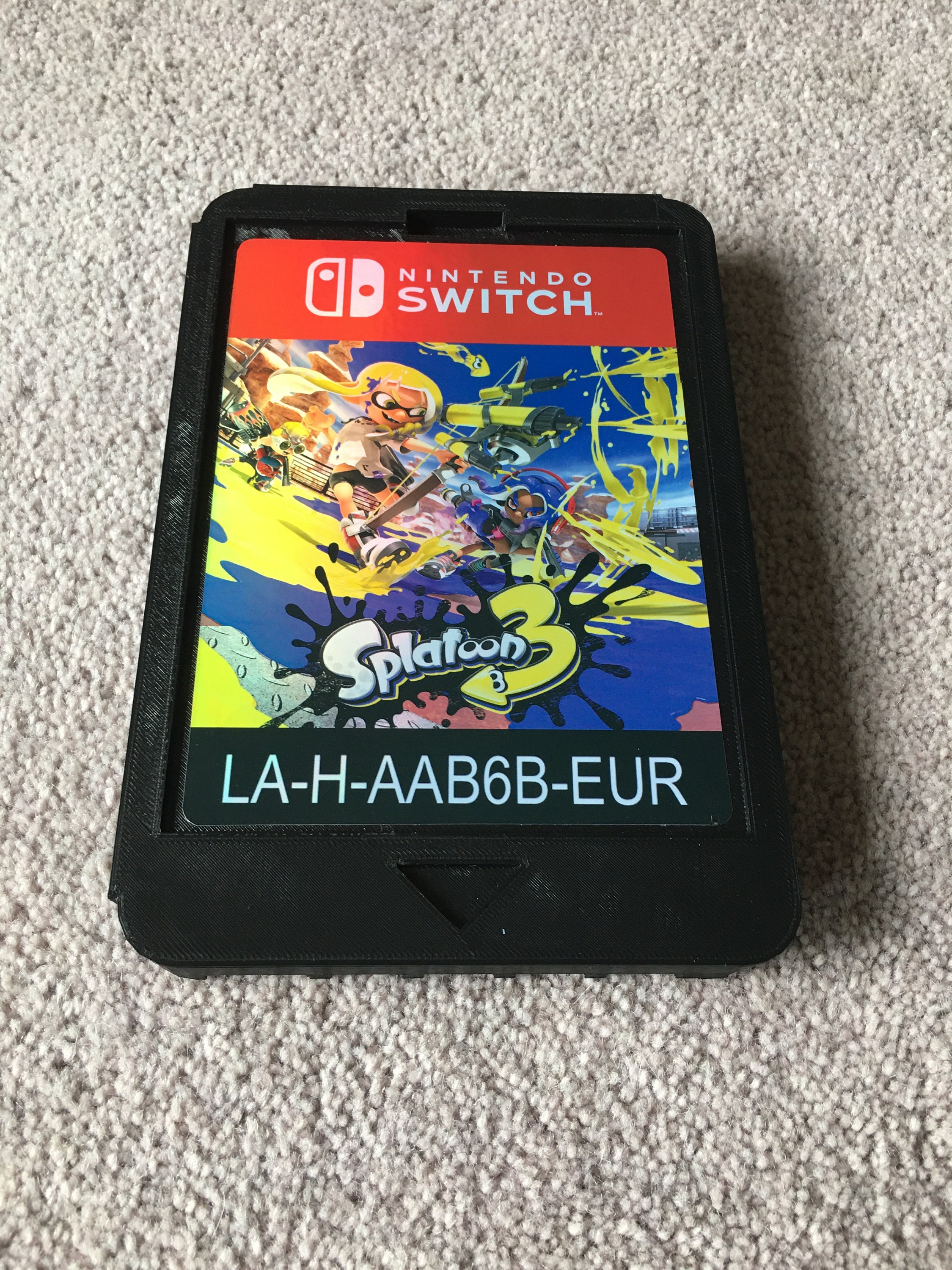 巨大スプラトゥーン3 Nintendo Switchカートリッジ、ゲームルーム装飾
