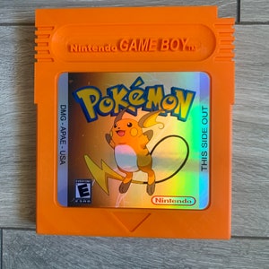 ポケモン ライチュウ 巨大サイズ 任天堂 ゲームボーイ カートリッジ。ゲームルームの壁の装飾/ディスプレイに最適なギフトアイデア。