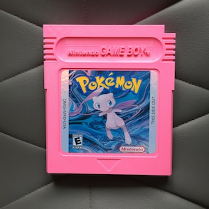 ポケモン ミュウ、巨大サイズの任天堂ゲームボーイ ピンク カートリッジ、ゲーム ルームの壁の装飾/ディスプレイに最適なギフト アイデア。