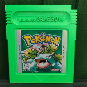 ポケモン グリーン ジャイアント サイズ 任天堂 ゲームボーイ カートリッジ。ゲーム ルームの壁の装飾/ディスプレイに最適なギフト アイデア。