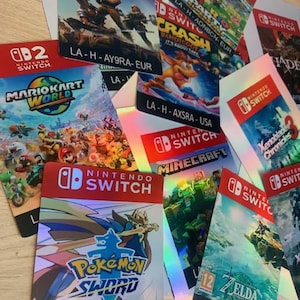 Replacement Labels for Giant Size Nintendo Gameboy & Switch Cartridges