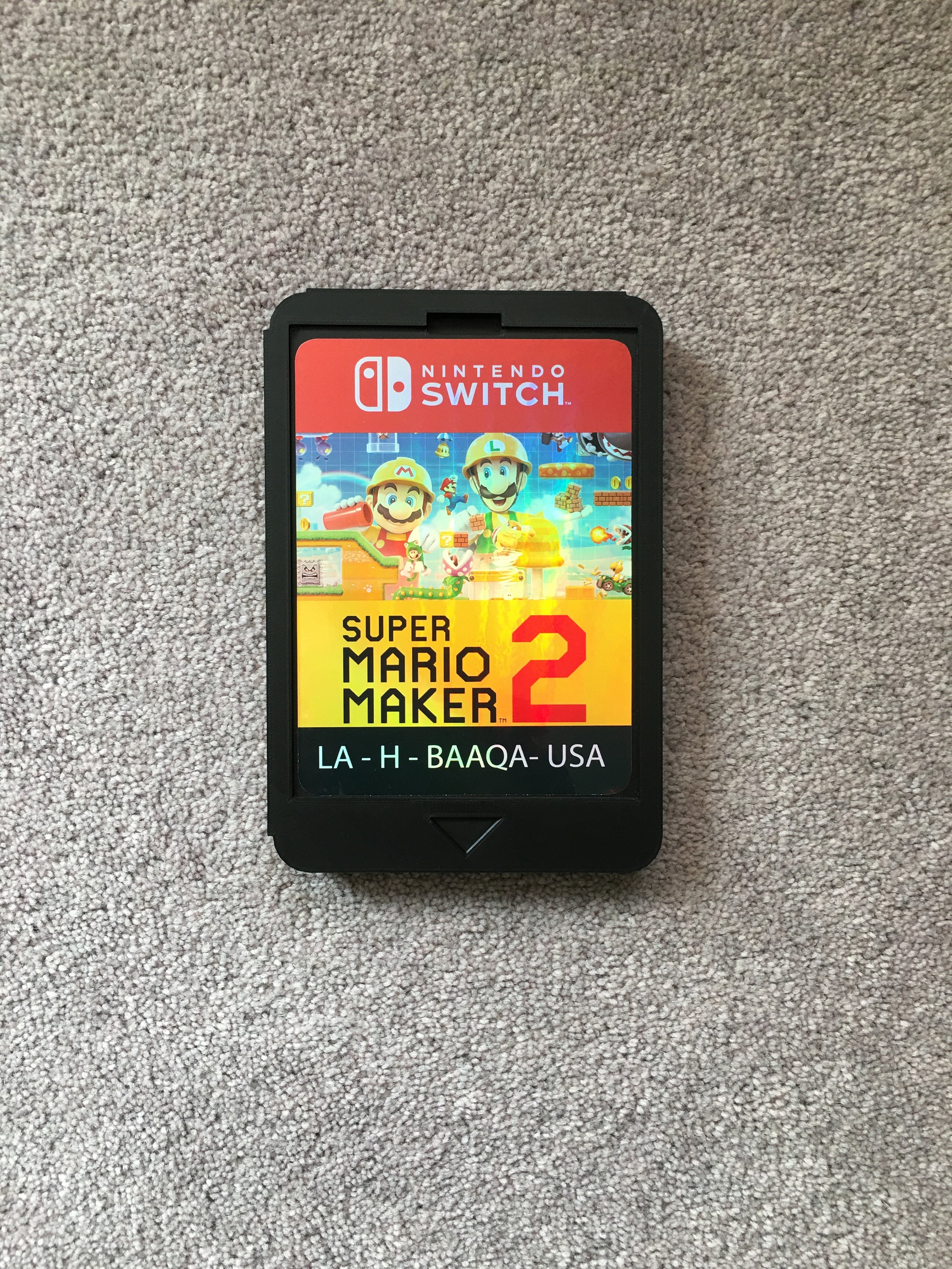 Giant Size Nintendo Switch Cartridge,super Mario Maker 2, A Must for Any  Gaming Room Wall Decor/display. - Etsy