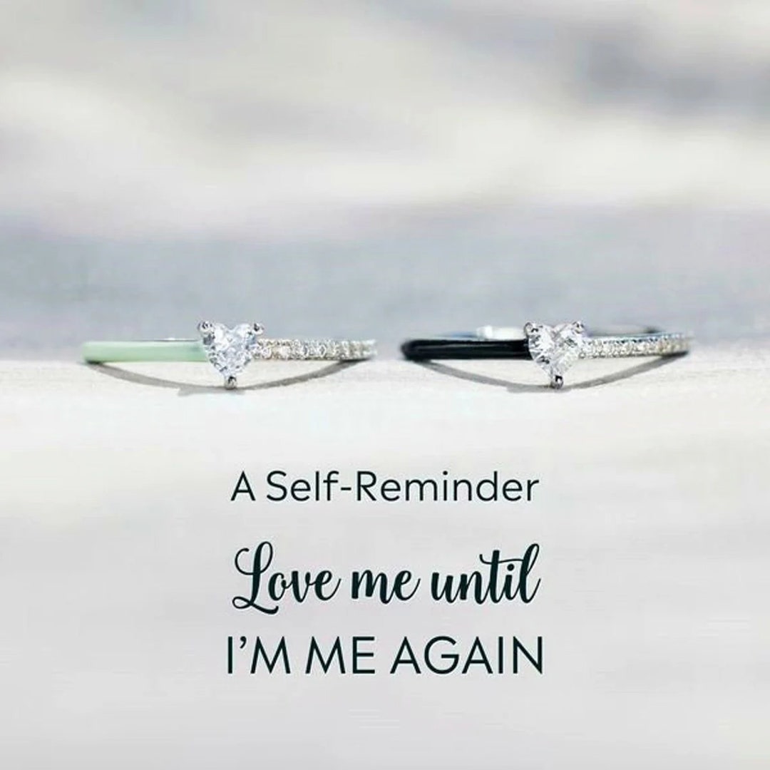 Anillo De Corazon Love Me Until Im Me Again Ring Self Love Rings