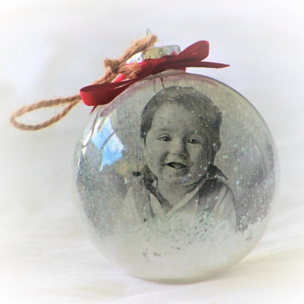 Photo Snow Globe Etsy
