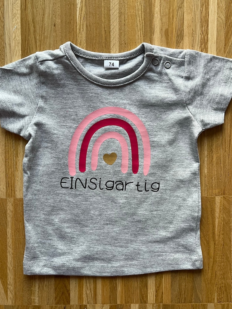 T-Shirt gestalten, T-Shirt Geschenk, T-Shirt individuell bedrucke, Kinder T-Shirt, T-Shirt bedrucken, Regenbogen Bild 3