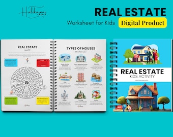 Real Estate Worksheet for Kids | Home Buying Activity Pack | Financial Literacy, Career Learning | Printable PDF | Real Estate Activity Page