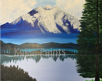 Print of Mount Rainier (Print of Original Painting)