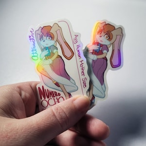 Numero Ocho 3" Holographic Vinyl Sticker