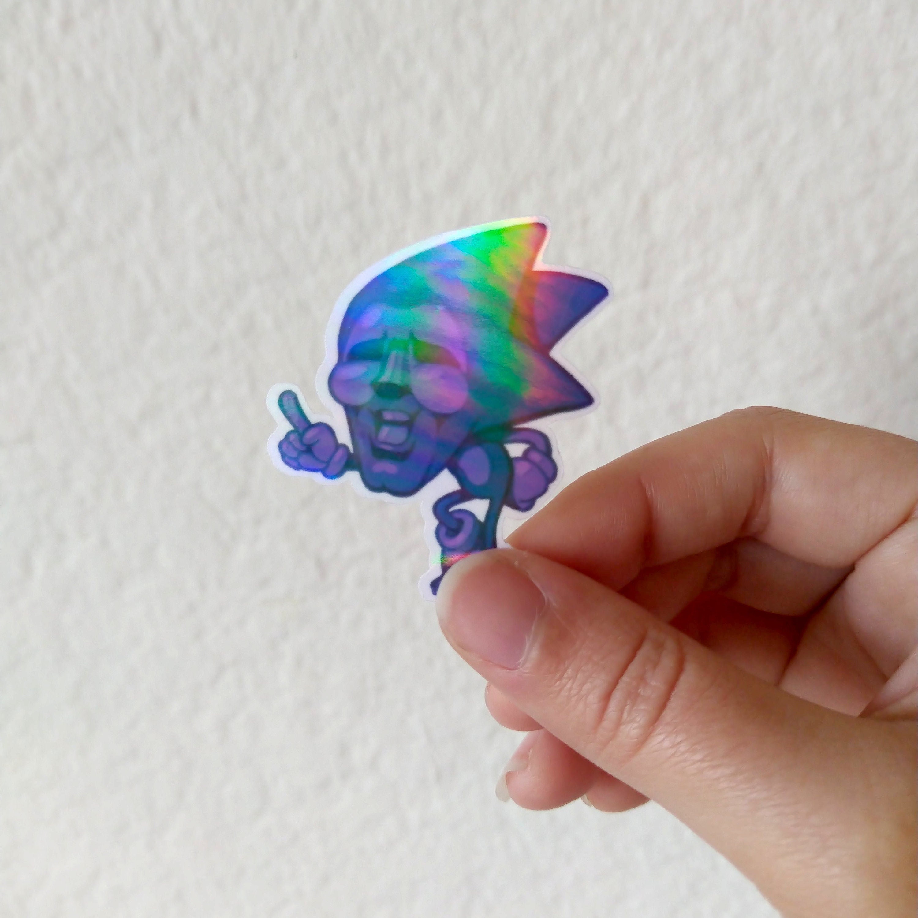 Metal Sonic Holo Vinyl Stickers 