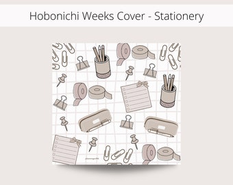 Hobonichi Weeks Cover | Stationery Lover Cover Printable | PDF File | Hobonichi Weeks - Stationery