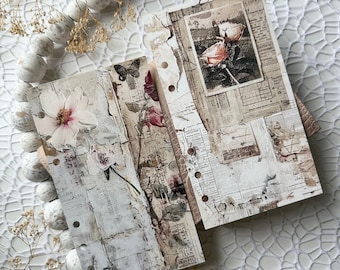 A5 | Personal Size Vintage Flower, Roses PRINTED Planner Dashboard | High quality printing on Premium Matte Paper