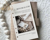 Minimalism PRINTED Planner Dashboard | A5 & Personal Size | High quality printing on Premium Matte Paper