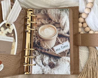 A5 | Personal Size, Coffee | Me Time PRINTED Planner Dashboard | High quality printing on Premium Matte Paper