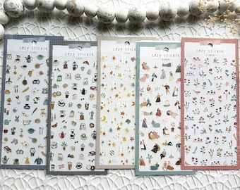 Mind Wave Cafe and Home Stickers for Journals, Scrapbook, Junk Journals | Planners | Mind Wave Koji Stickers | Masking Tape Stickers