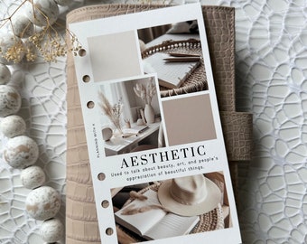 Aesthetic PRINTED Planner Dashboard | A5 & Personal Size | High quality printing on Premium Matte Paper