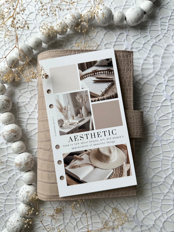 Aesthetic PRINTED Planner Dashboard | A5 & Personal Size | High quality printing on Premium Matte Paper