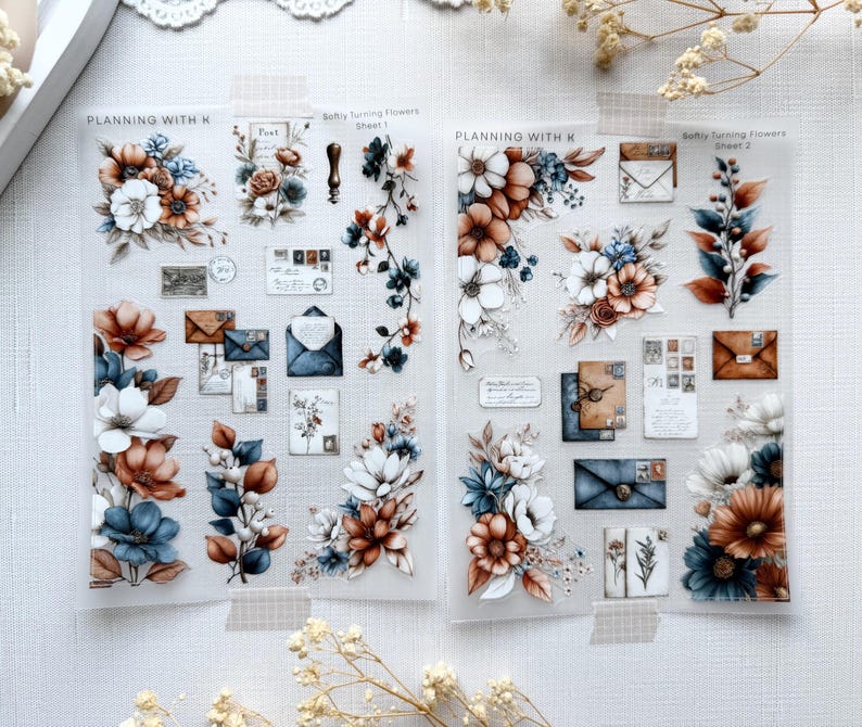 Sofly Sticker Softly Turning Flower Stickers for Planners, Journals | Stickers ...
