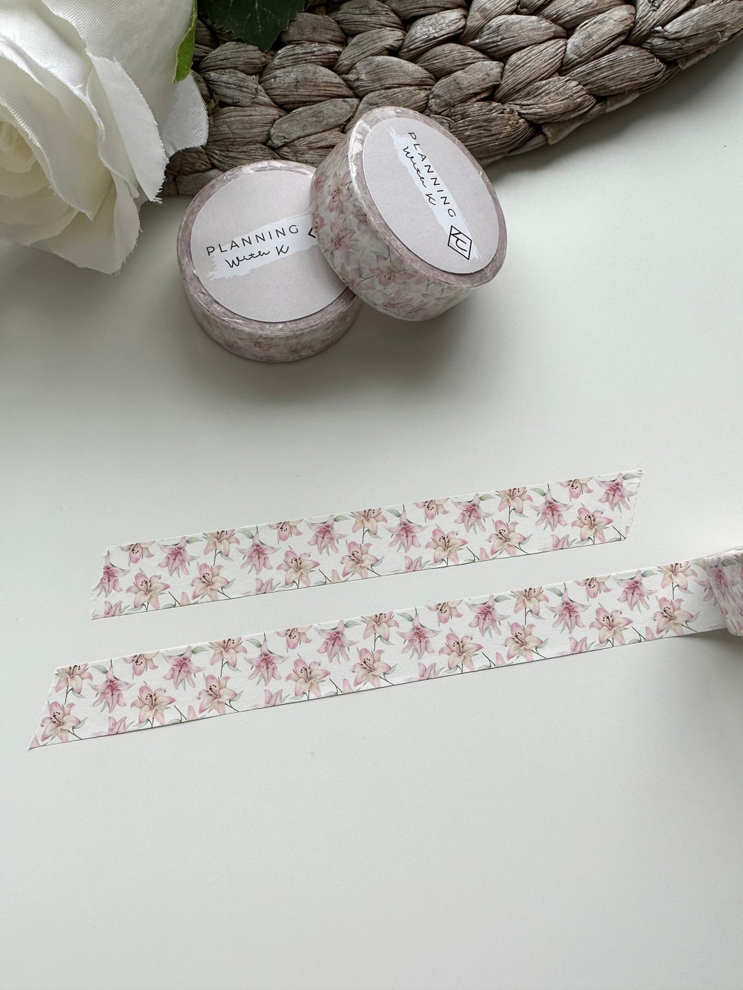 Lily Flower Washi Tape Lilies Etsy