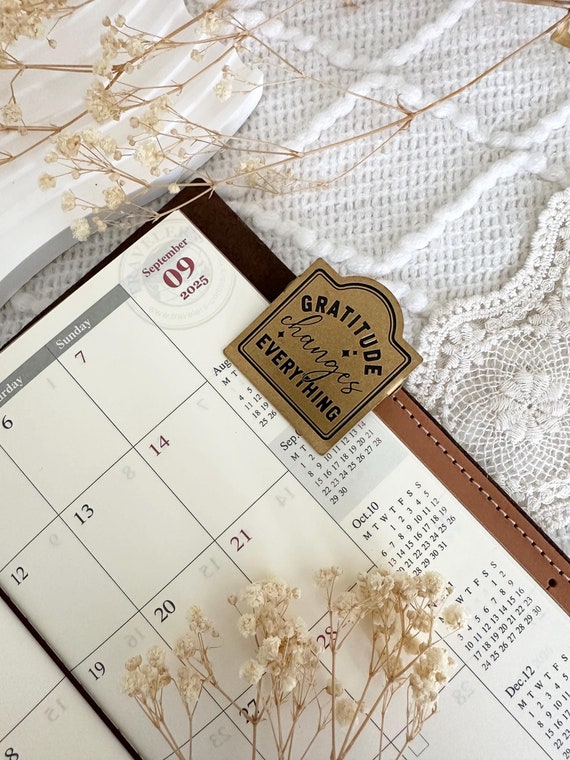 Brass Clip | "Gratitude changes everything" Brass Clip | Journaling Brass Clip