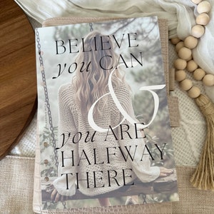 A5 | Personal Size "Believe you can & You are halfway there" PRINTED Planner Dashboard | High quality printing on Premium Matte Paper A5 Dashboard 1