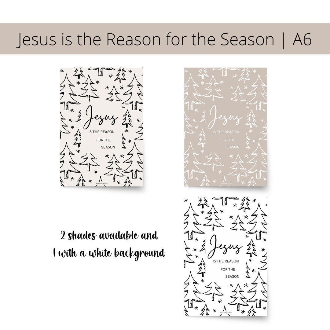 A6 Jesus is the Reason for the Season Printable PDF File - Etsy