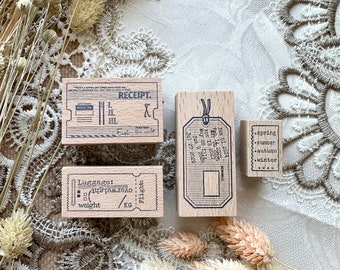 Journal Pages Rubber Stamps | Junk Journal, Scrapbook, Collage, for Journaling