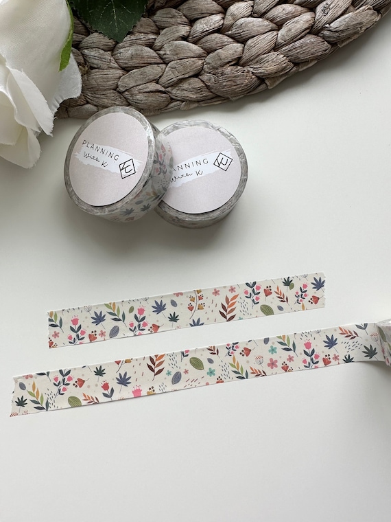 Flower Washi Tape | Neutral Washi