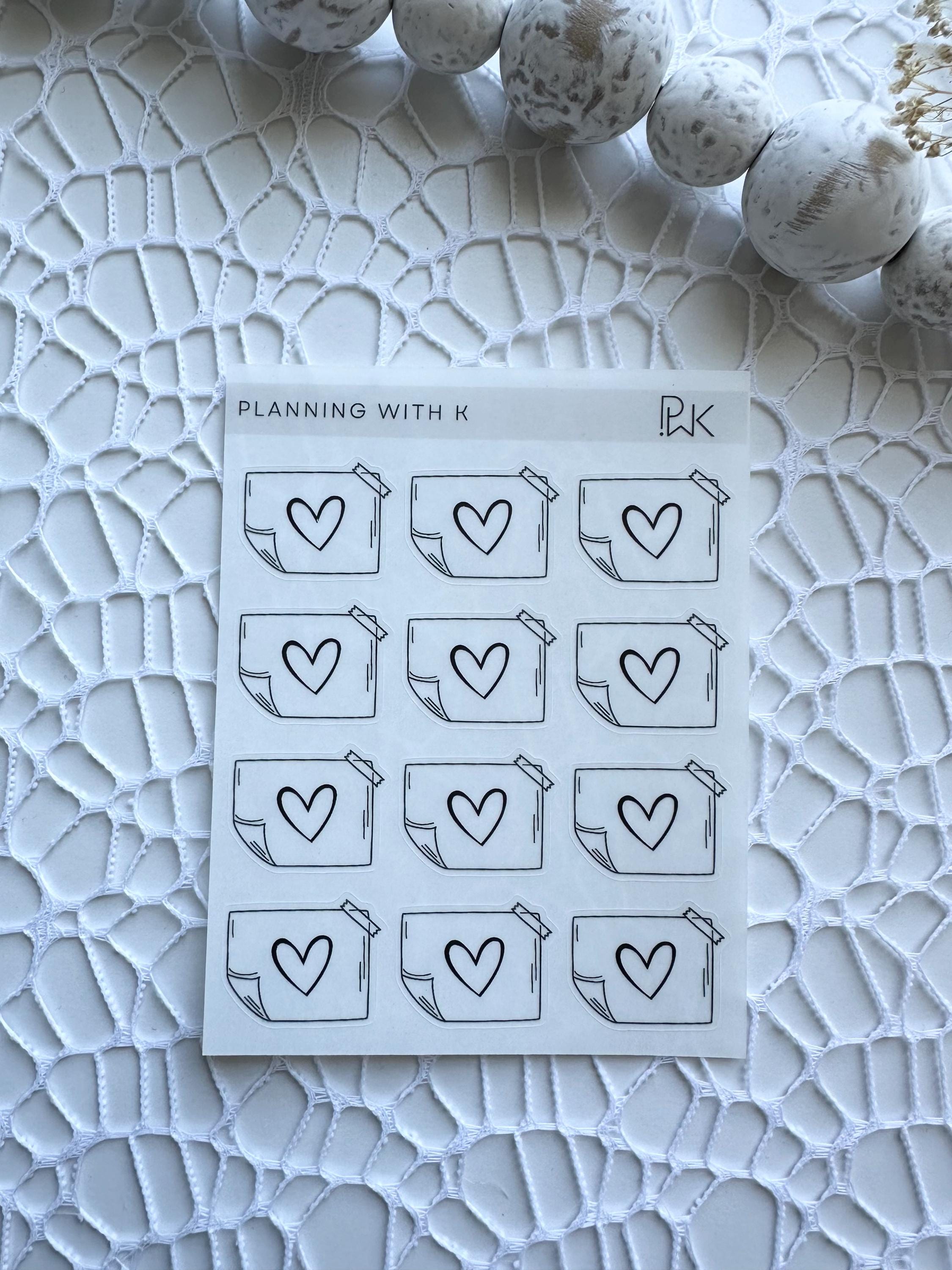 Short Sticker For Note Small Note Stickers | Printed on Transparent Matte Sticker Paper ...